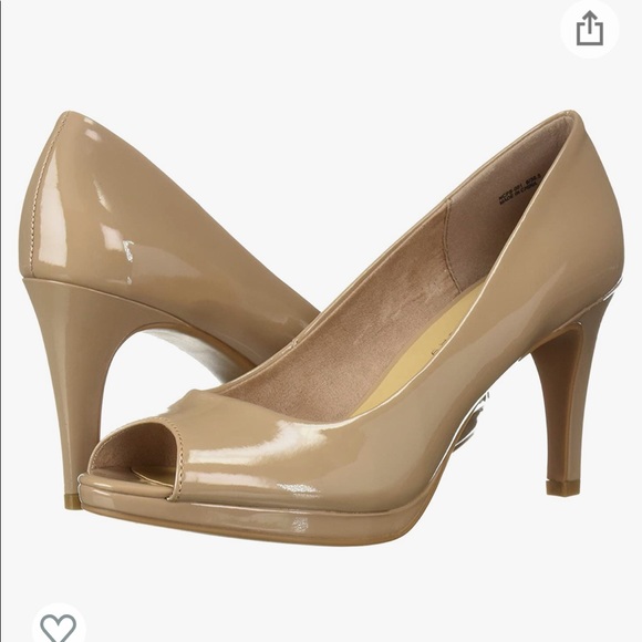 CL by Laundry Shoes - Nude Heels - Patent Leather Pump - CL by Chinese Laundry Size 7